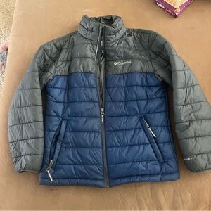 Columbia Kids' Puffer Jacket in Blue and Gray